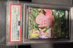 2025 pokemon jtg en-journey together Lillie’s Clefairy Ex SIR 184 Nm-MT PSA 8 - Image 3