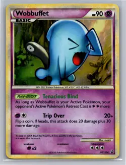 Wobbuffet HGSS04 Promo HGSS Black Star Promos Pokemon Heavily Played - Image 1