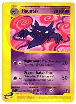 Pokemon TCG Haunter 80/165 Expedition Base Set Uncommon LP - Image 1