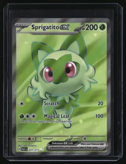SPRIGATITO EX 251/217 ULTRA RARE ASCENDED HEROES POKEMON HOLO NEAR MINT - Image 1