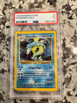 Pokemon TCG Gyarados Base Set 6/102 Holo 1999-2000 Wizards Base Set Copyright... - Image 1