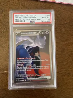 Team Rocket's Mewtwo ex 281/217 SIR Pokemon Ascended Heroes ASC EN 2026 PSA 10 - Image 3
