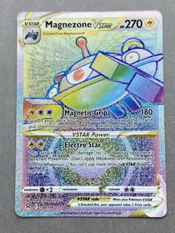 Pokemon SWSH11: Lost Origin 198/196 Magnezone VSTAR (Secret) NM - Image 1
