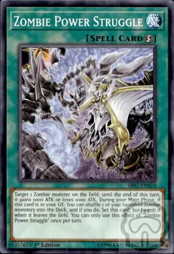 Zombie Power Struggle SR07-EN024 Zombie Horde Yu-Gi-Oh 1st Edition NM/M - Image 2