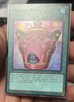 *SECRET RARE* Pot of Sloth | CORI-EN061 | Yu-Gi-Oh! Chaos Origins 1st Edition - Image 3