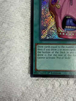 Yu-Gi-Oh! Pot of Sloth CORI-EN061 Secret Rare NM/M - Image 5