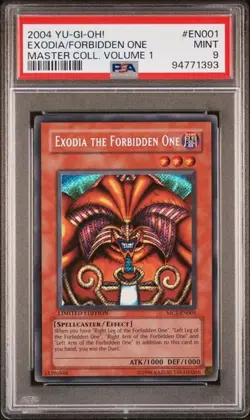 PSA 9 Yu-Gi-Oh! 2004 Exodia the Forbidden One MC1-EN001 Secret Rare Yugioh [PSA] - Image 1