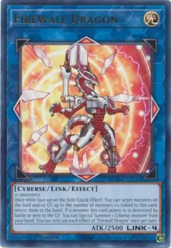Yugioh! Firewall Dragon (Red Alternate Art) - MGED-EN141 - Rare - 1st Edition Ne - Image 1