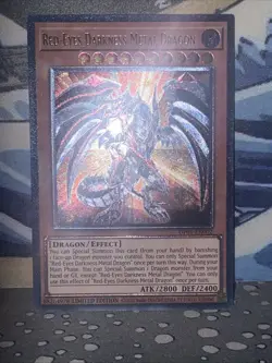 Red Eyes Darkness Metal Dragon UP01-EN002 Ultimate Rare Yu-Gi-Oh Card Near Mint - Image 1