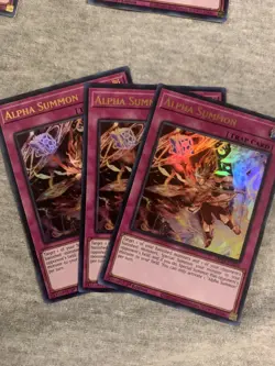 3x Alpha Summon 1st Edition Ultra Rare MP24-EN256 Yu-Gi-Oh! - Image 1