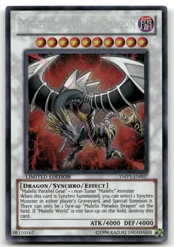 Malefic Paradox Dragon YMP1-EN007 | Secret Rare 1st Edition | NM | Yugioh - Image 1