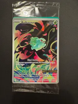 Pokemon Card Bulbasaur 133/132 - Mega Evolution Stamped Promo Sealed - Image 1