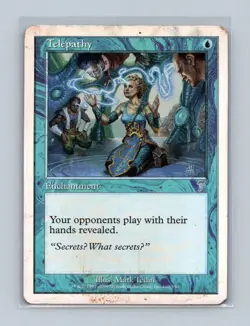 Telepathy 102 Uncommon 7th Edition Magic: The Gathering Moderately Played - Image 1