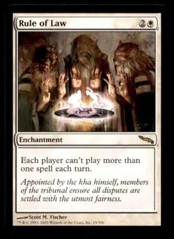 MTG Rule of Law LP Light Play Mirrodin [4727] - Image 1