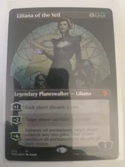 Liliana of the Veil (Borderless, Foil, #373) Dominaria United MTG Magic - Image 1