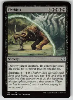 Phthisis Normal U Commander: Adventures in the Forgotten Realms 105 NM - Image 1