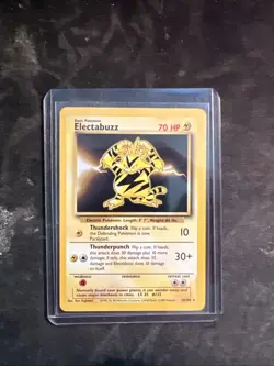 Pokemon TCG Electabuzz Base Set Unlimited Rare Card 20/102 LP Condition - Image 1