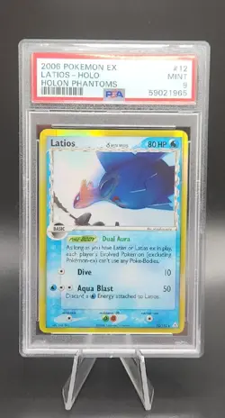 PSA 9 MINT Latios ex Holon Phantoms Holo Rare Pokemon Card 12/110 Arita - Image 1