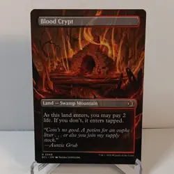 Magic: The Gathering Blood Crypt 0349 ECL Borderless Land Rare English - Image 2
