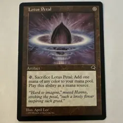 Wizards of the Coast MTG Lotus Petal Tempest 1997 Colorless Reg ENG 0 - Image 1