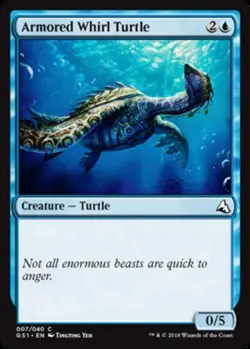 Armored Whirl Turtle Light Play, English Magic the Gathering MTG Global Series J - Image 1