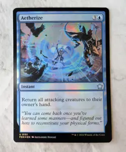 Aetherize (Foil) MTG Foundations FDN Instant Board Bounce Control | Unplayed NM - Image 1
