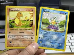 Charmander SHADOWLESS Pikachu Squirtle LEGENDARY COLLECTION Pokemon Card WOTC - Image 3