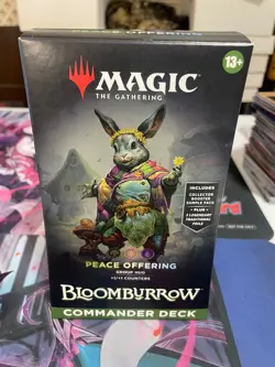 MTG - PEACE OFFERING - BLOOMBURROW COMMANDER DECK - SEALED +SAMPLE PACK - Image 1