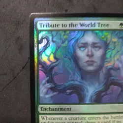 MTG Tribute to the World Tree (Foil) - March of the Machine (MOM) #211 - Image 3