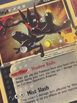 Greninja Gold Star SWSH144 - Holo Pokemon Card - Celebrations Promo - NM SWIRL - Image 3