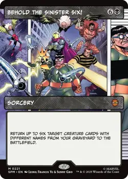Behold the Sinister Six! (Borderless) M Marvel's Spider-Man 221 NM - Image 1