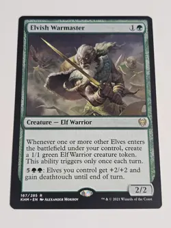 Elvish Warmaster Kaldheim Regular MTG - Image 1