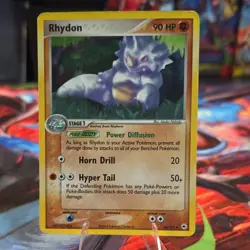 The Pokemon Company Pokemon TCG Rhydon 46/101 Hidden Legends UNL Rev Holo Unc EN - Image 1