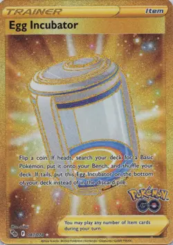 EGG INCUBATOR 087/078 SEC POKEMON GO POKEMON HOLO NM/M - Image 1