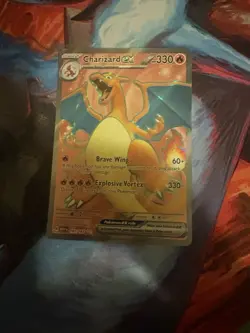 Pokemon TCG Charizard EX 183/165 Scarlet & Violet 151 Ultra Rare Card - Image 1