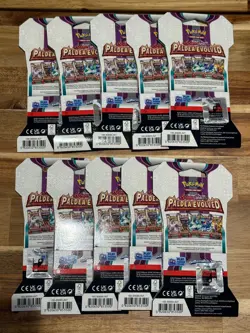 Pokemon TCG Paldea Evolved Sleeved Booster Packs X10 New Sealed - Image 2