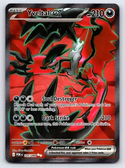 Yveltal ex 105/088 Ultra Rare Perfect Order Pokemon Holo Near Mint - Image 1