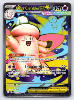 Mega Clefable ex 103/088 Ultra Rare Perfect Order Pokemon Holo Near Mint - Image 1