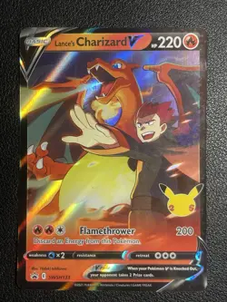Pokemon TCG Lance's Charizard V SWSH133 Promo Holo 220 HP English NM/LP - Image 1