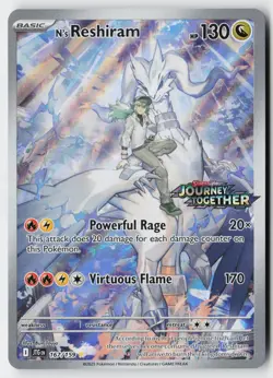 Pokemon N's Reshiram (Journey Together Stamped) 167/159 Holo NM - Image 1