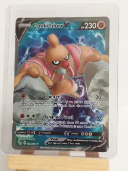 Pokemon TCG Ultra Rare Conkeldurr V 073/078 Pokemon Go (Full Art) - Image 2