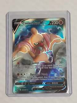 Pokemon TCG Ultra Rare Conkeldurr V 073/078 Pokemon Go (Full Art) - Image 3