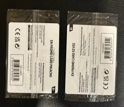 Eevee 133/165 + Pikachu 025/165 Pokemon Together 151 Stamped Promos SEALED (QTY) - Image 2