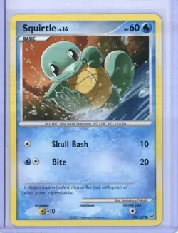 Pokemon TCG Squirtle 96/127 Platinum 2009 English Regular Common 60 HP - Image 1