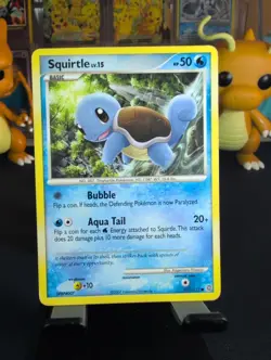 Squirtle 112/132 Secret Wonders Regular Pokemon TCG Heavy Play Condition - Image 1