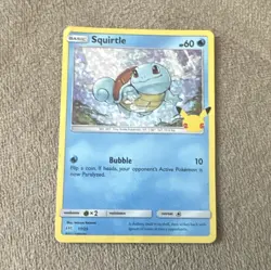 Pokemon Squirtle McDonald's 25th Anniversary Holo Promo 011/025 Basic 60 HP ENG - Image 1