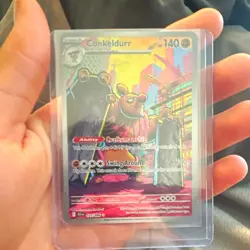 Pokemon TCG Conkeldurr 127/086 Illustration Rare Holo 140 HP Stage 2 Eng - Image 1