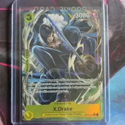 Bandai One Piece CCG X.Drake OP10-114 SR Alternate Art Holo English - Image 1