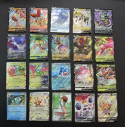 Pokemon Card Lot 20 V VMAX EX Full Art Holo Ultra Rare Cards - Image 1