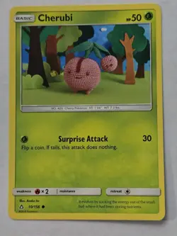 Cherubi 10/156 Common SM - Ultra Prism Pokemon Card - Image 1